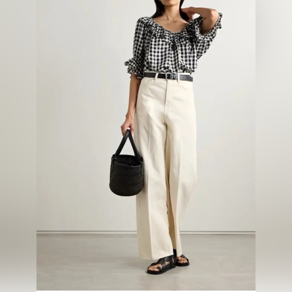 Doen Samara Ruffled Gingham Voile Blouse - Picture 4 of 11